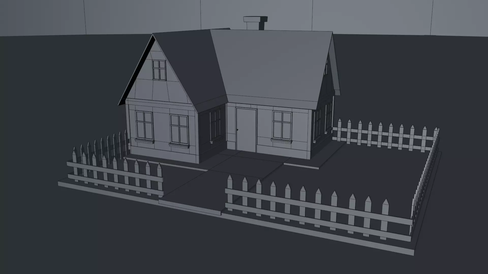 Cartoon House Pack 3D model_51