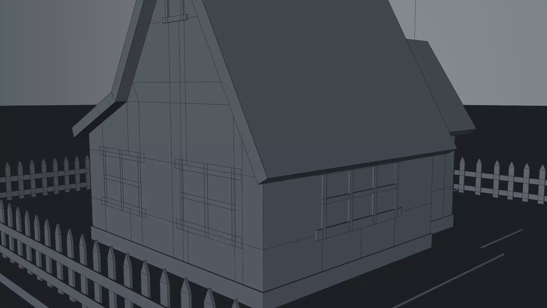 Cartoon House Pack 3D model_64