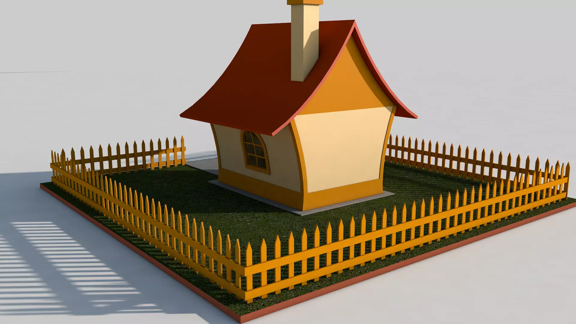 Cartoon House Pack 3D model_36