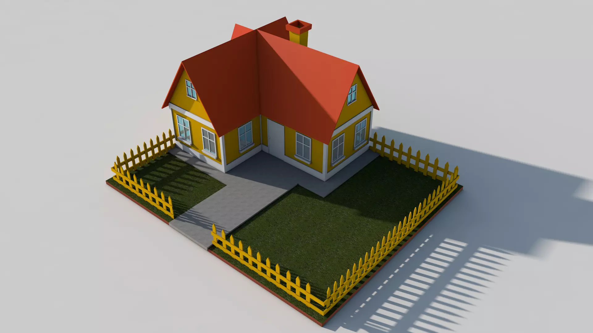 Cartoon House Pack 3D model_26