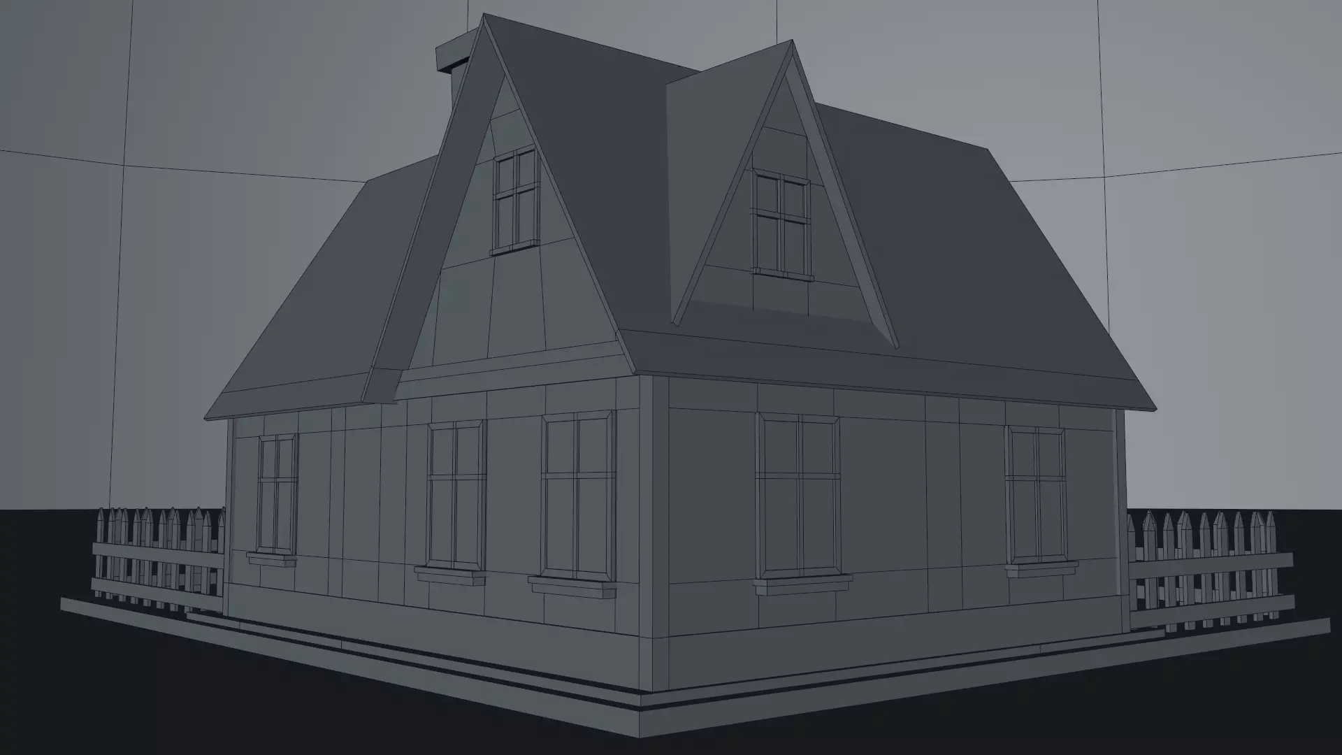 Cartoon House Pack 3D model_52