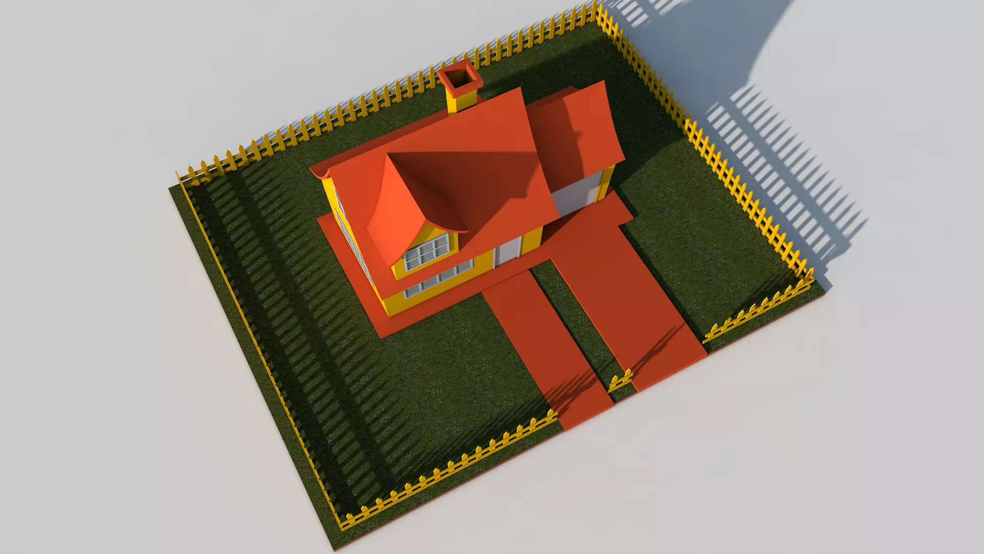 Cartoon House Pack 3D model_23