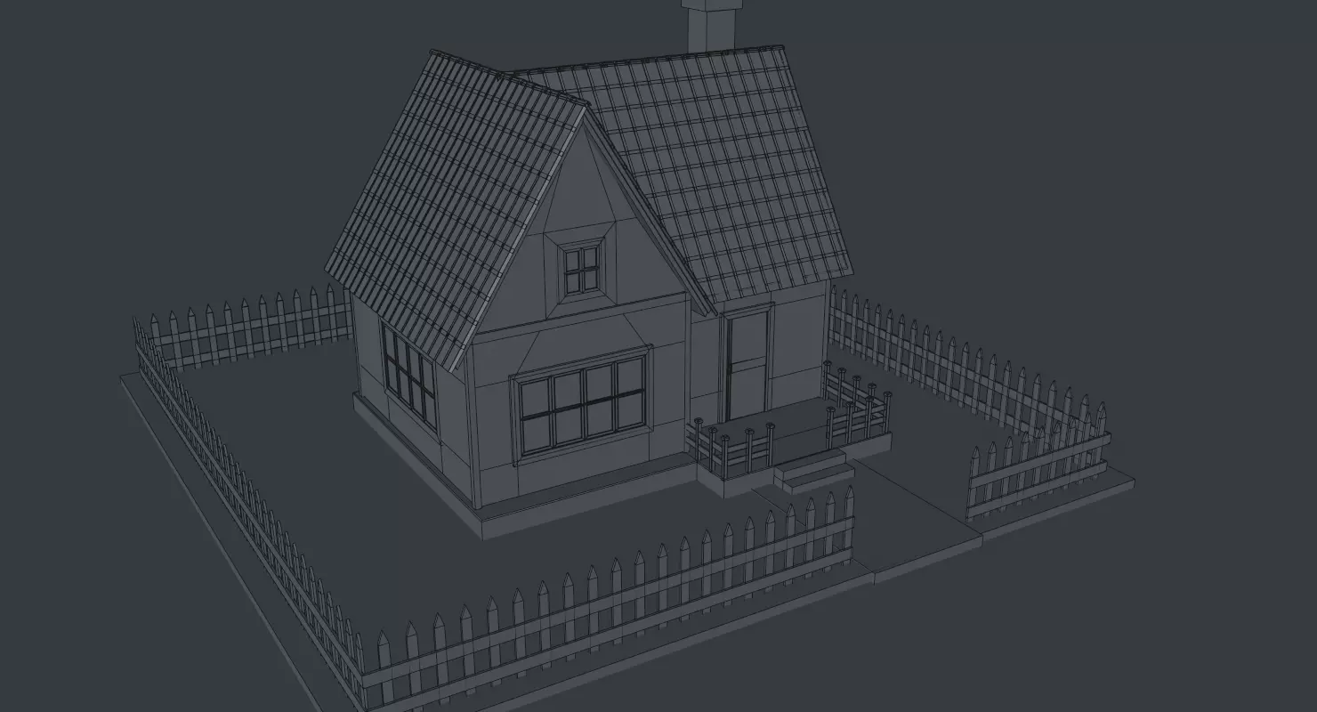 Cartoon House Pack 3D model_61