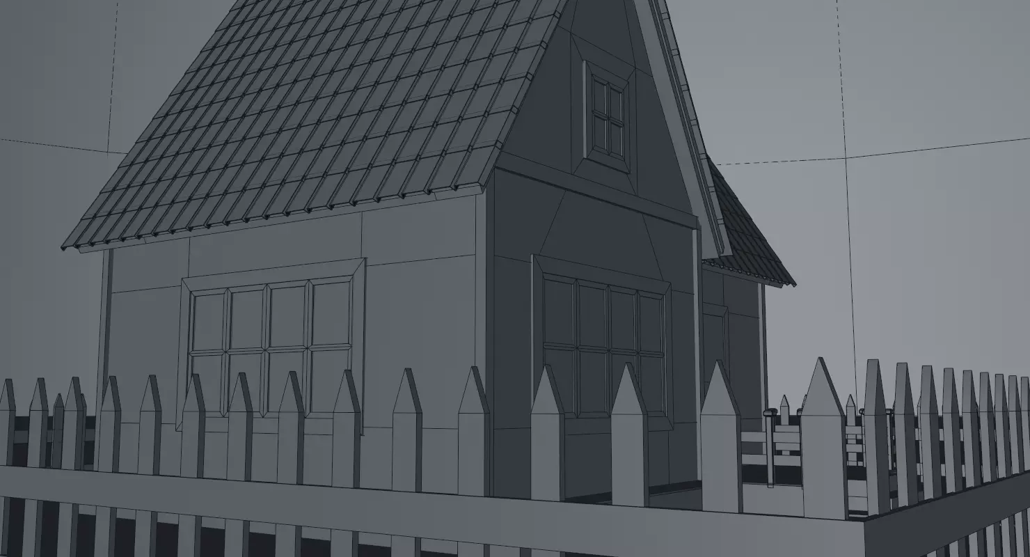 Cartoon House Pack 3D model_62