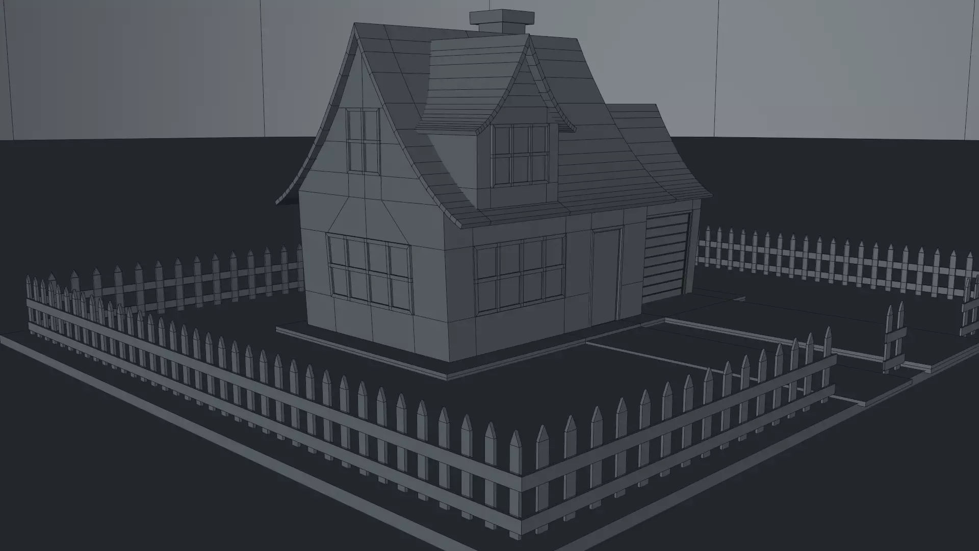 Cartoon House Pack 3D model_49