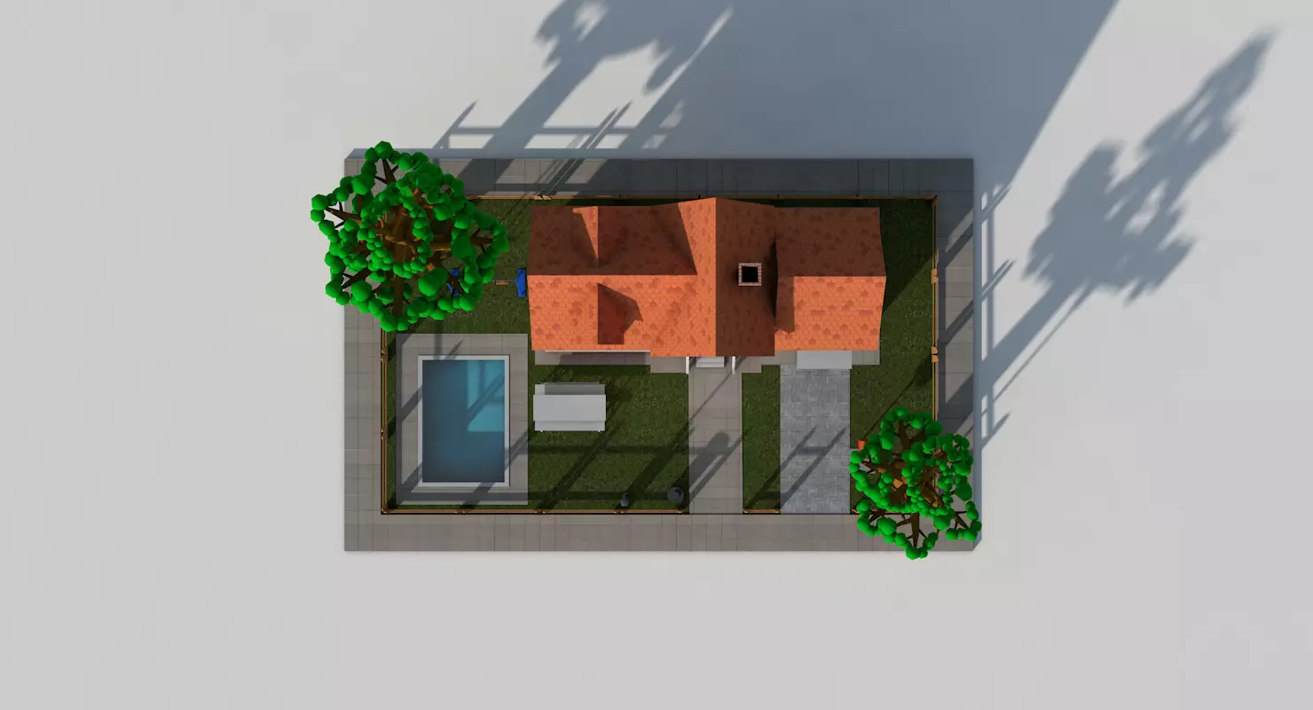 Cartoon House Pack 3D model_5