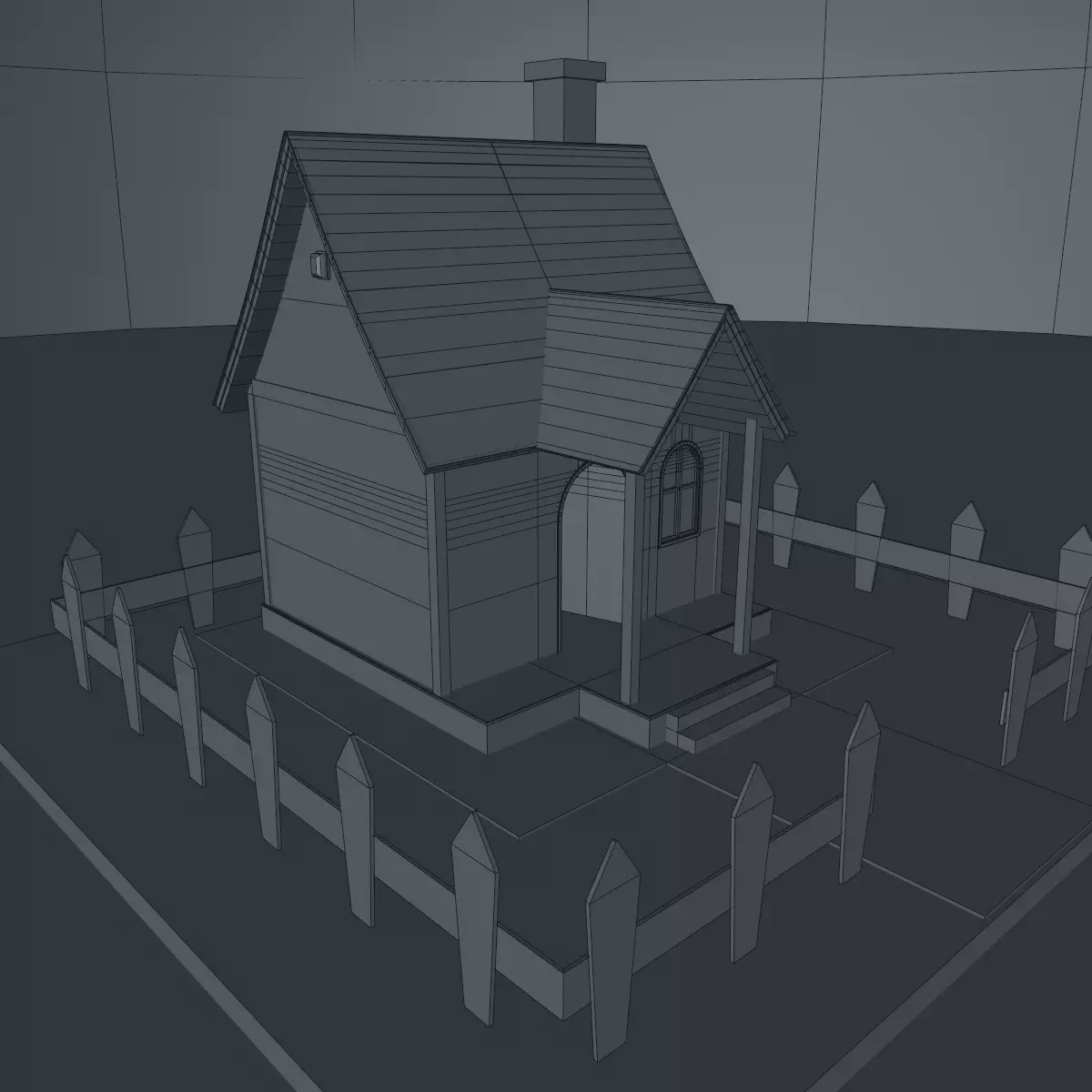 Cartoon House Pack 3D model_59