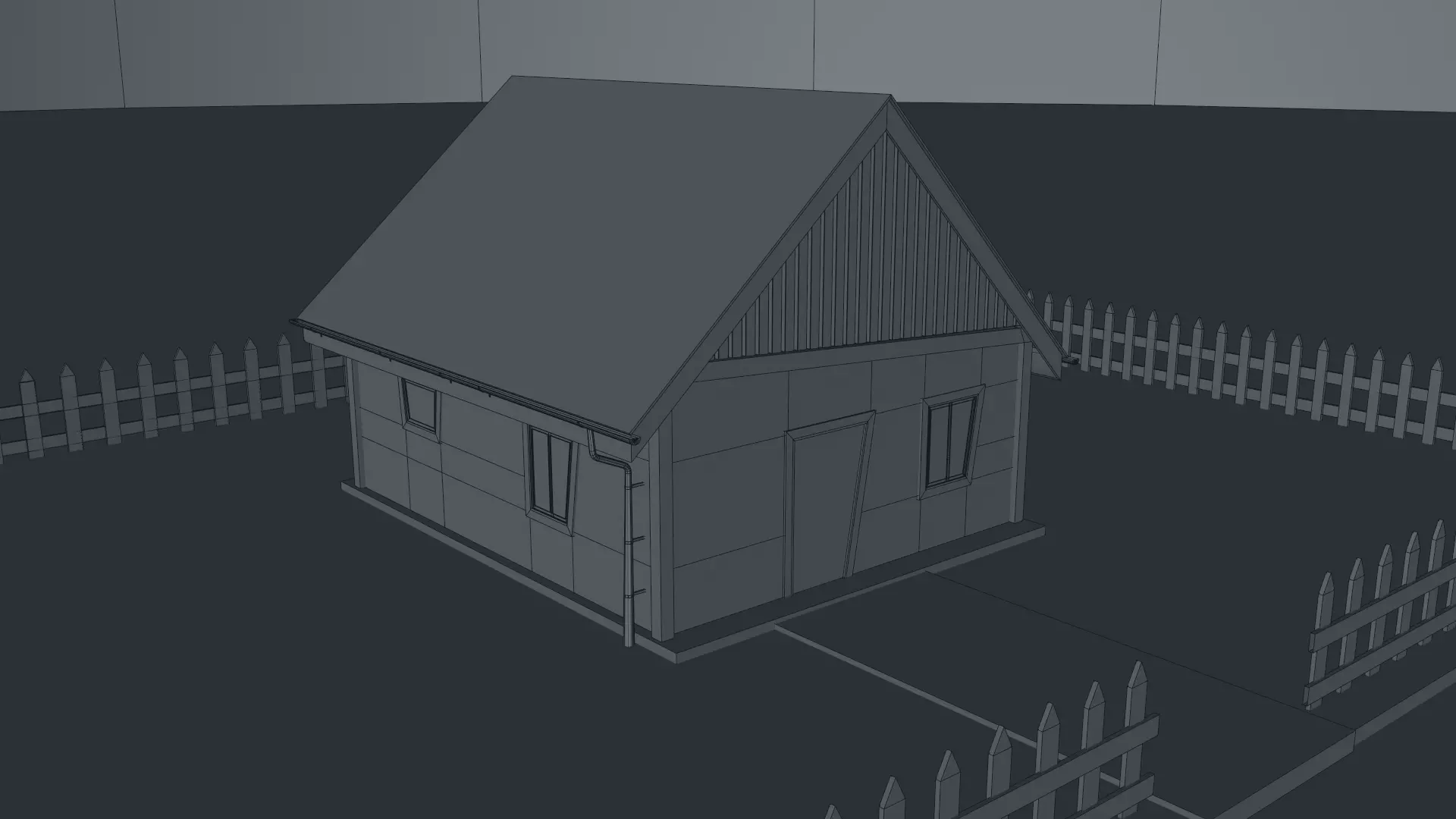 Cartoon House Pack 3D model_47