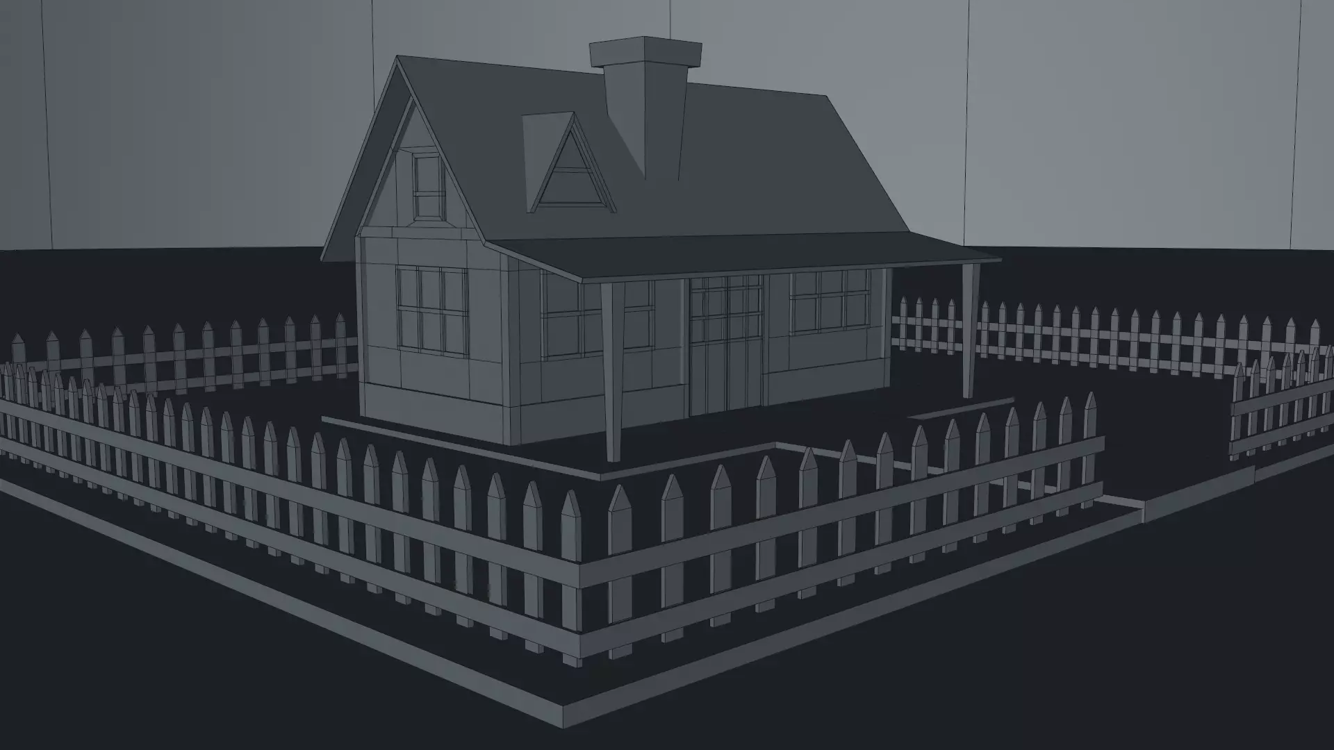 Cartoon House Pack 3D model_55