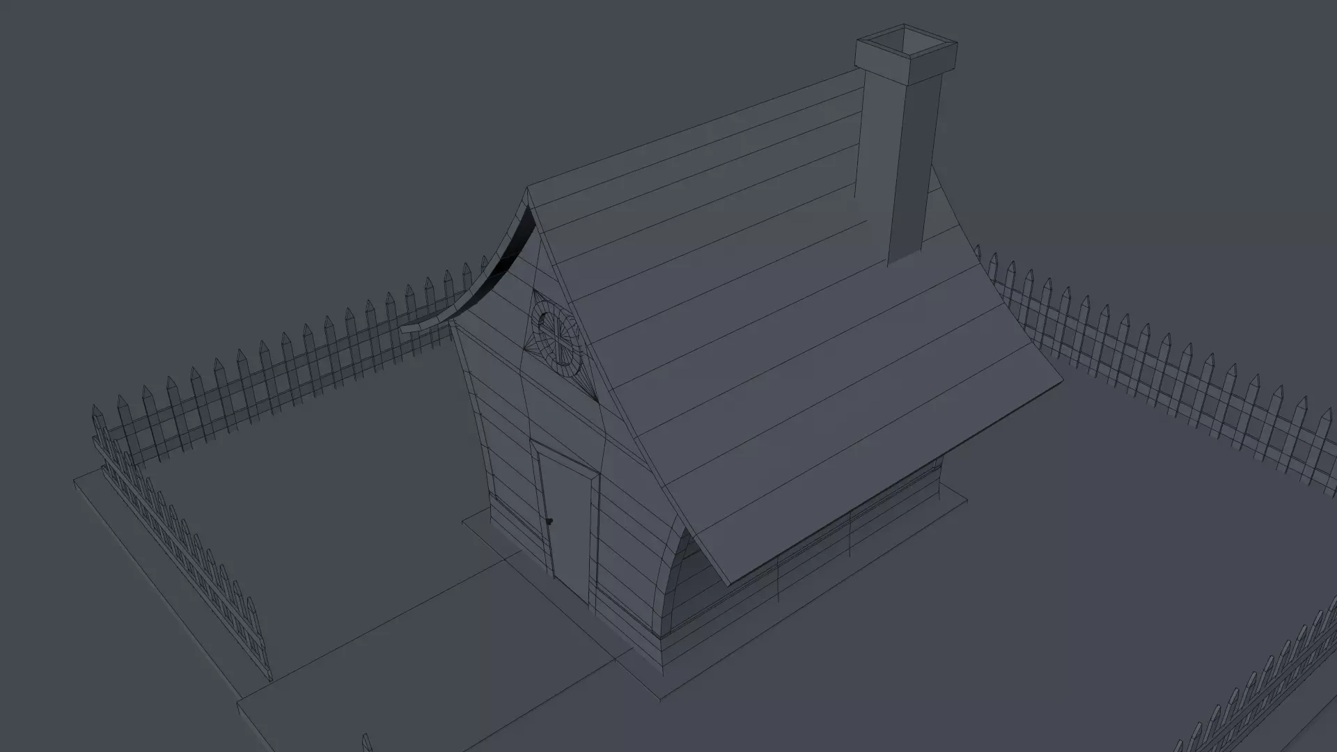 Cartoon House Pack 3D model_58