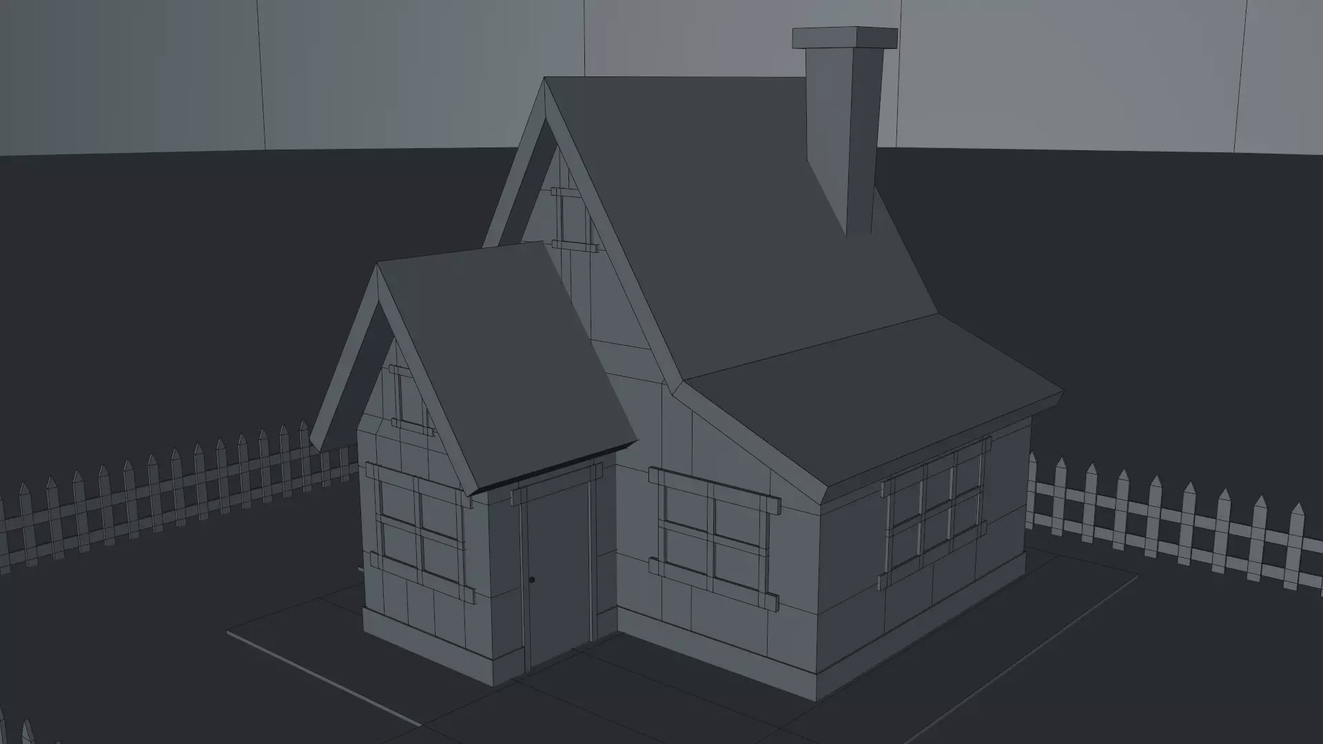 Cartoon House Pack 3D model_63