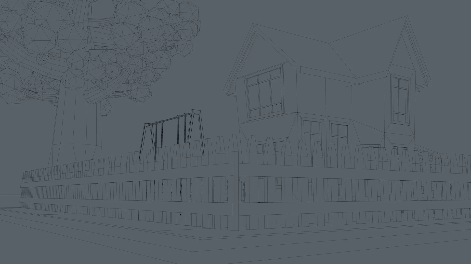 Cartoon House Pack 3D model_46