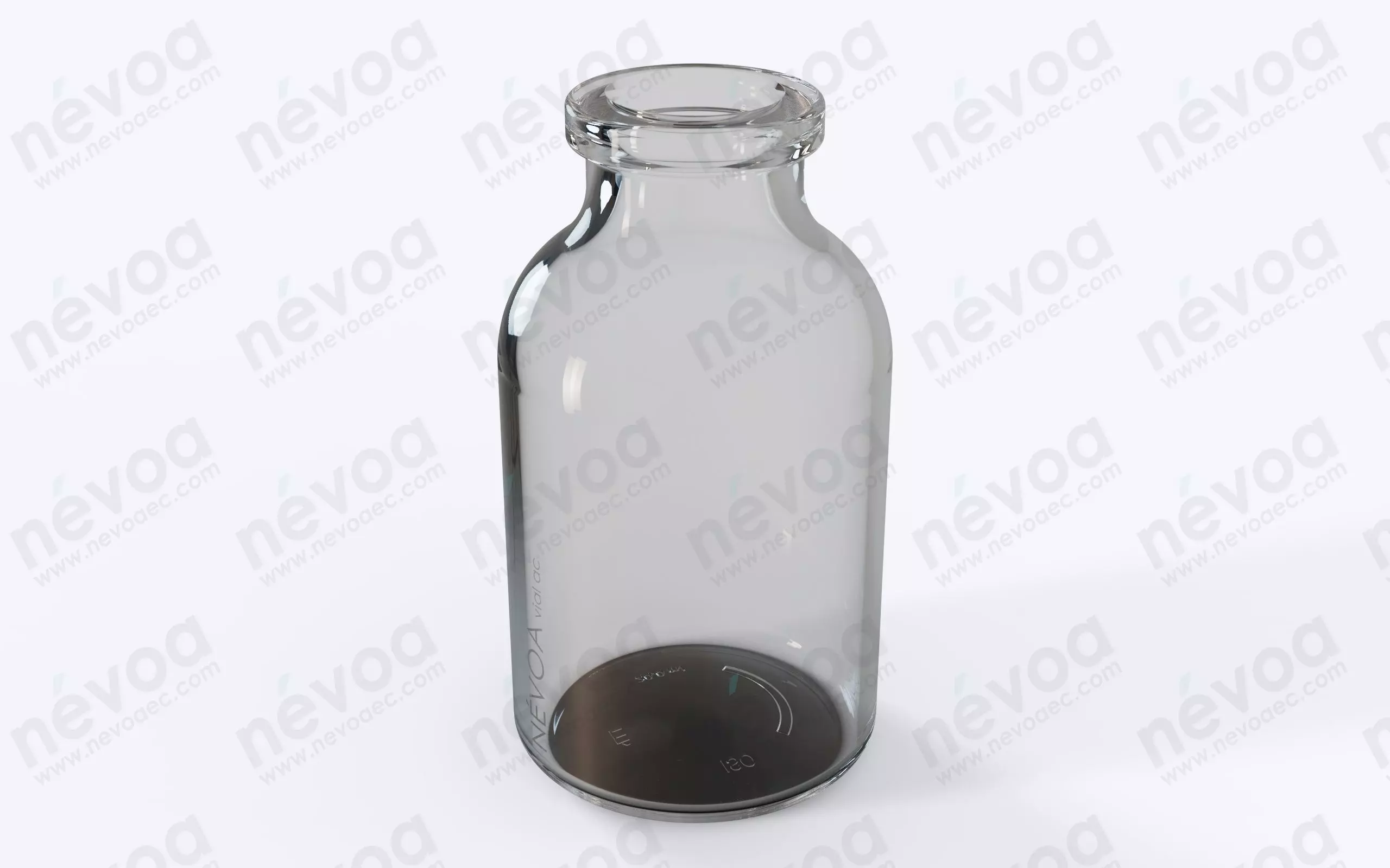 Glass vial - GME 402 - Vial - antibiotics - 20 ml 3D model_0