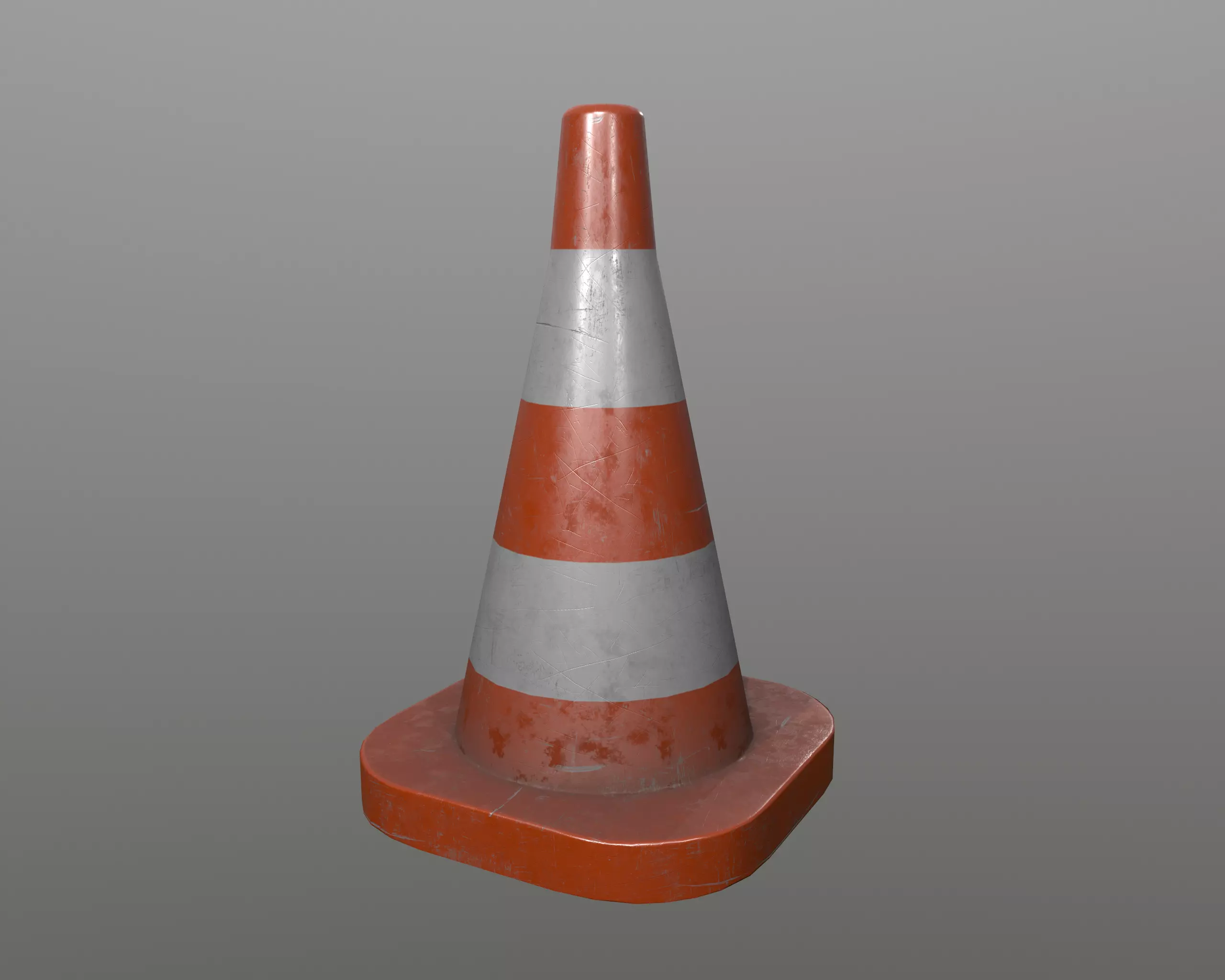 Traffic cone low poly model Low-poly 3D model