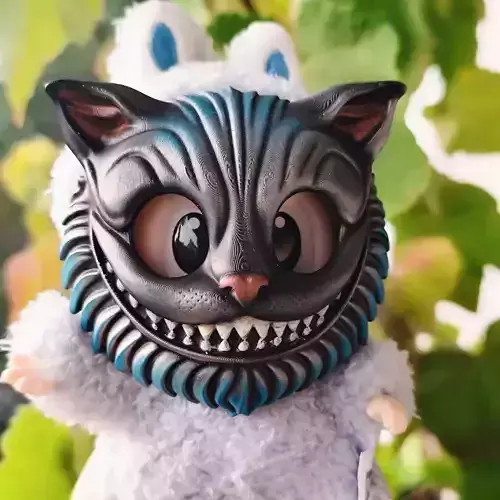 Labubu Whimsical Smile Cat Mask