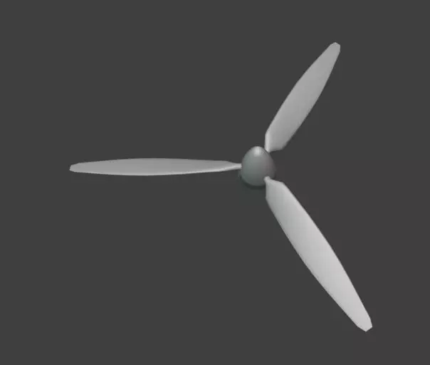 3 Blade Propeller RC Airplane and Wind Turbine 3D print model_0