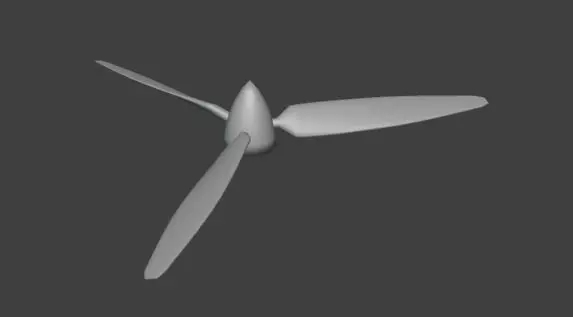 3 Blade Propeller RC Airplane and Wind Turbine 3D print model_1