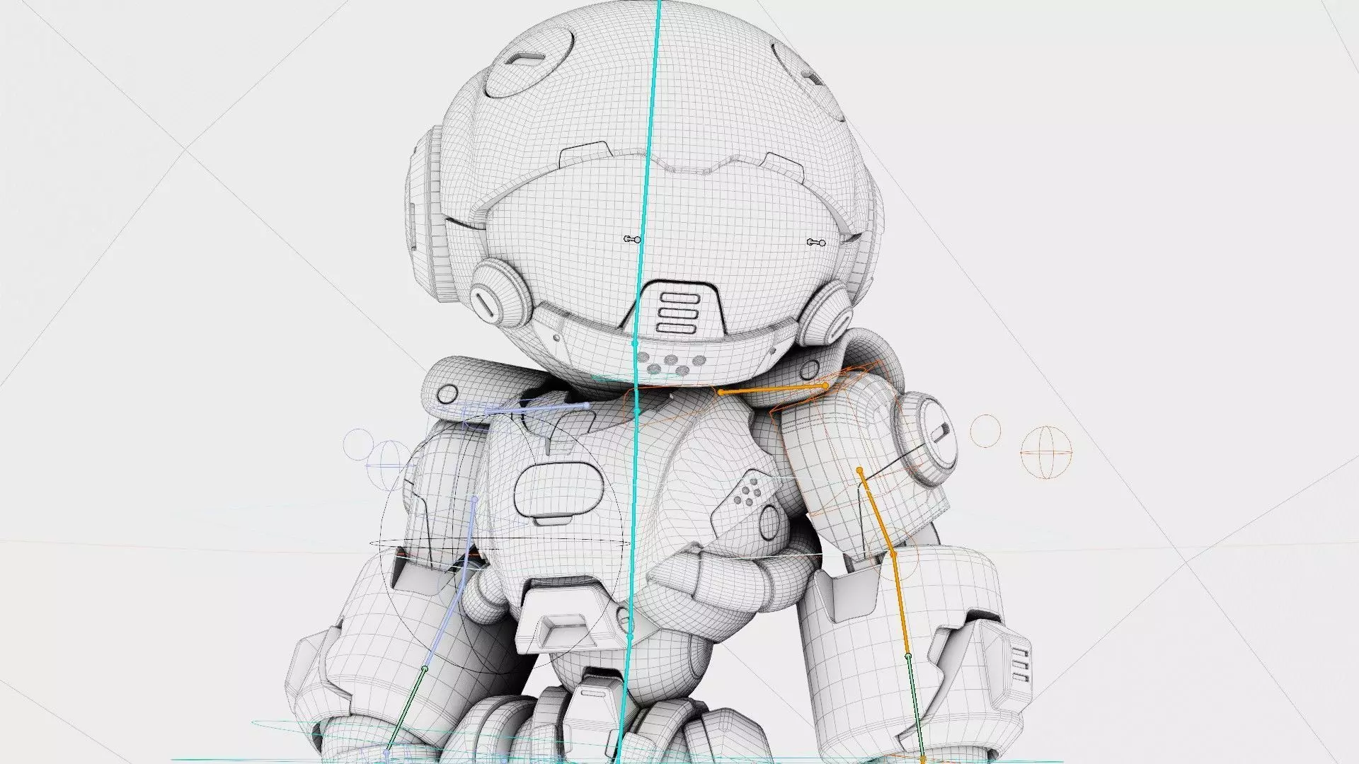 ROBO ZERO-X Rigged for Unreal Engine - Unity - MIXAMO 3D model_41