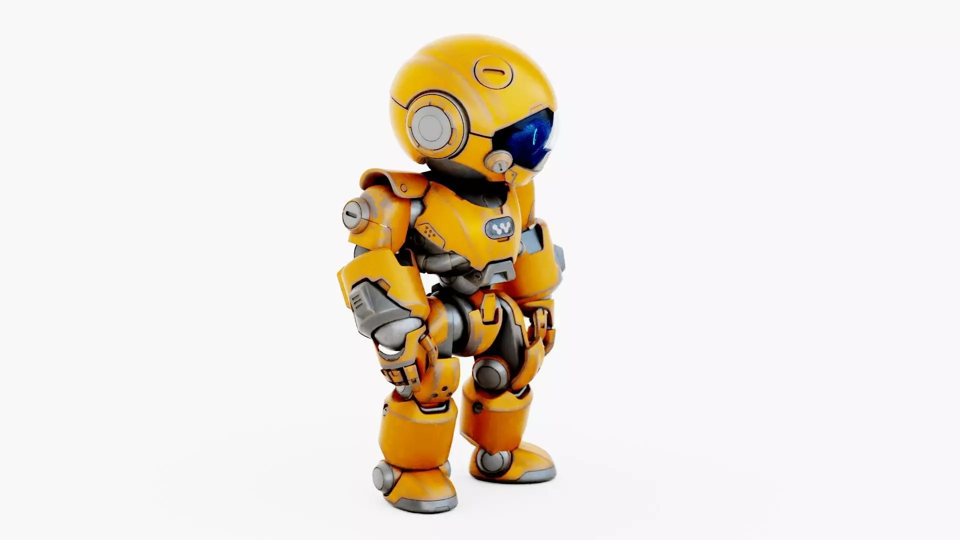 ROBO ZERO-X Rigged for Unreal Engine - Unity - MIXAMO 3D model_8