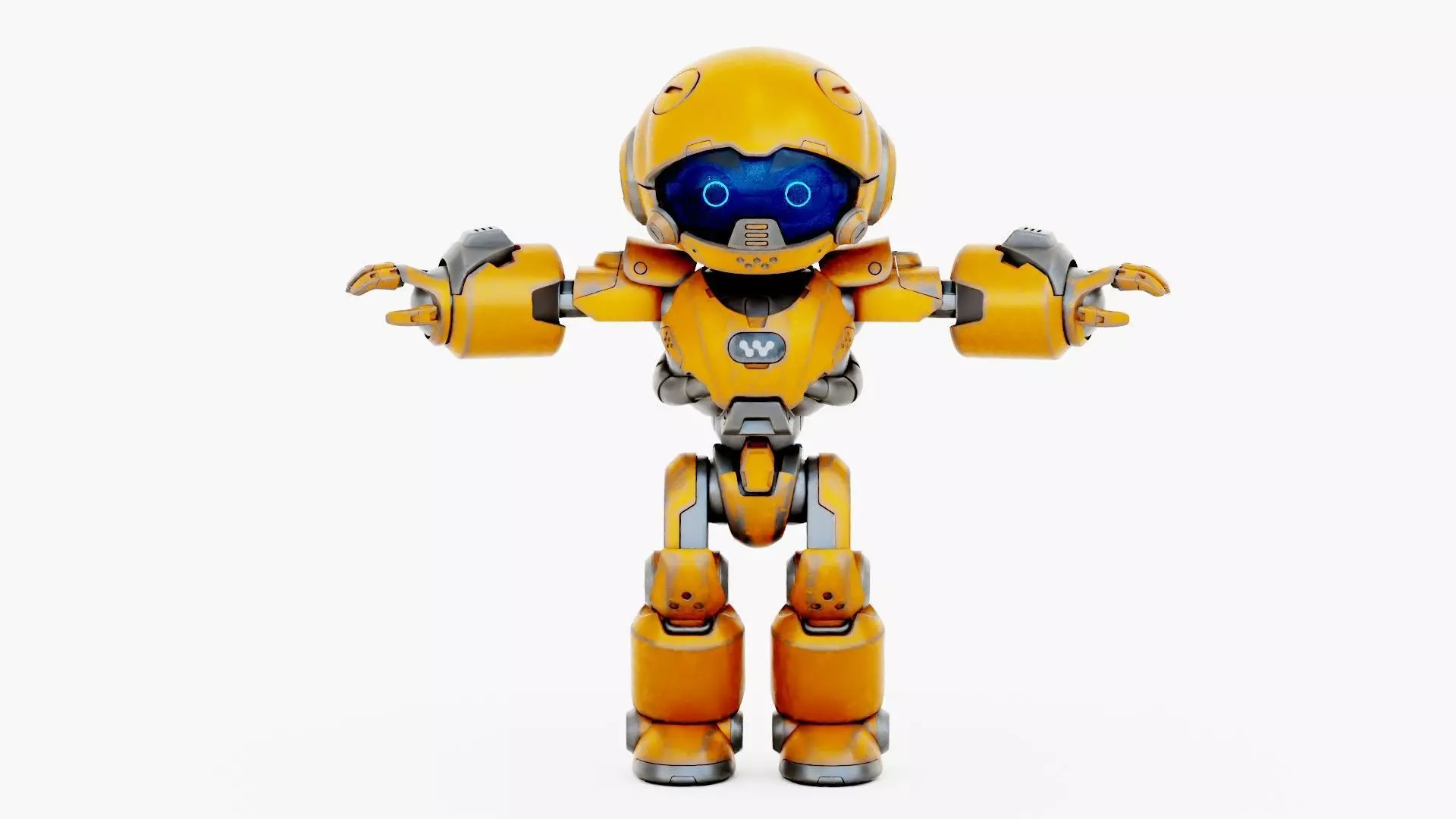 ROBO ZERO-X Rigged for Unreal Engine - Unity - MIXAMO 3D model_30