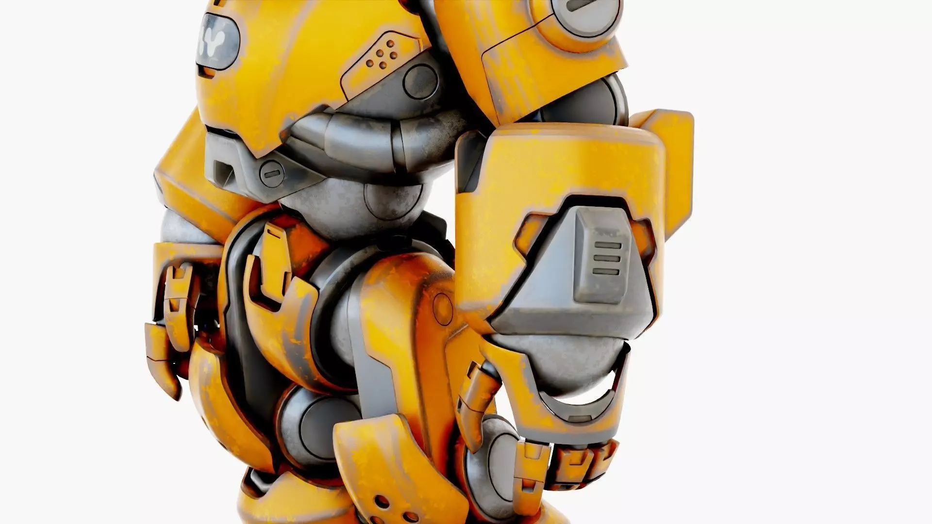 ROBO ZERO-X Rigged for Unreal Engine - Unity - MIXAMO 3D model_28