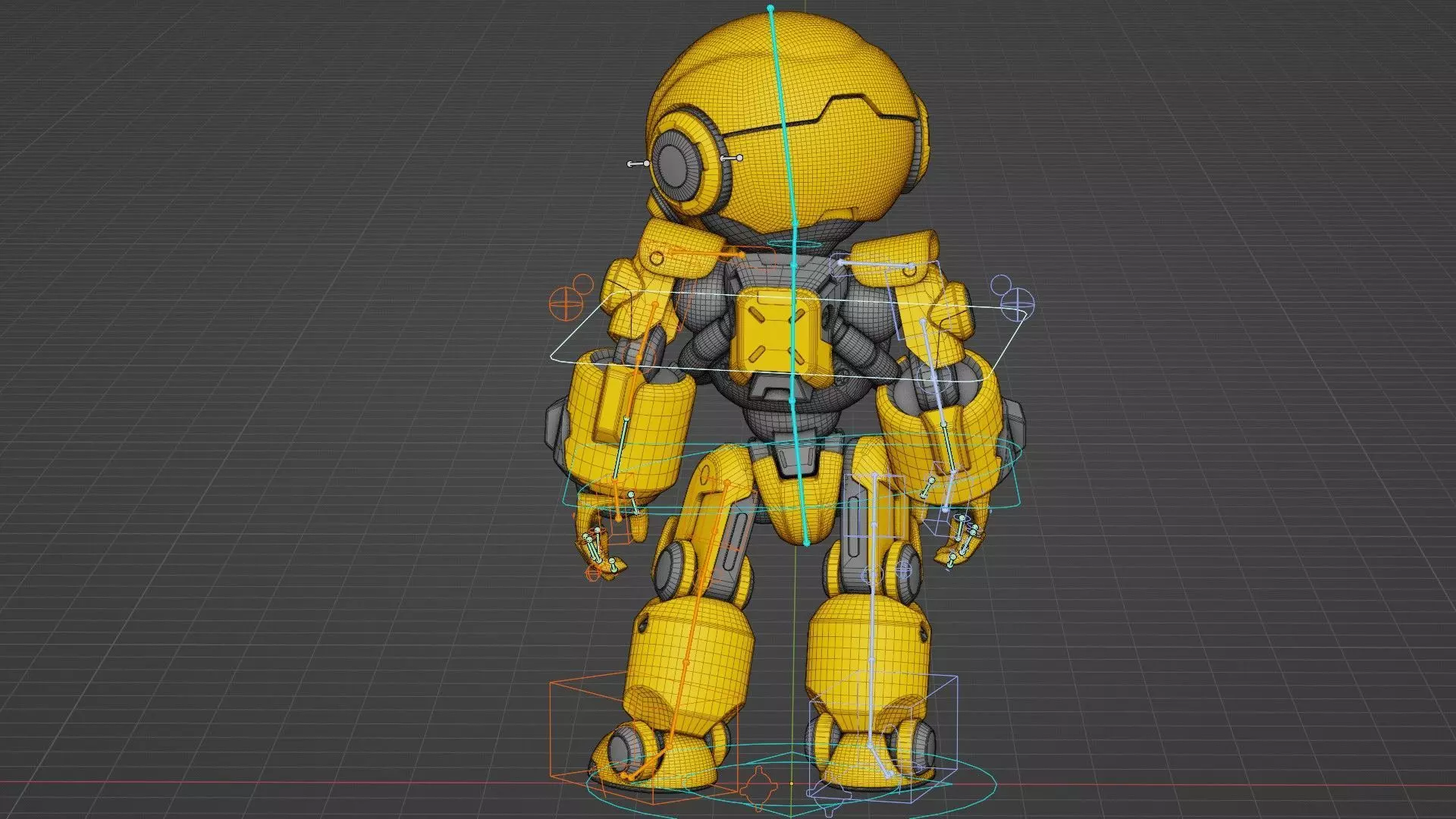 ROBO ZERO-X Rigged for Unreal Engine - Unity - MIXAMO 3D model_37