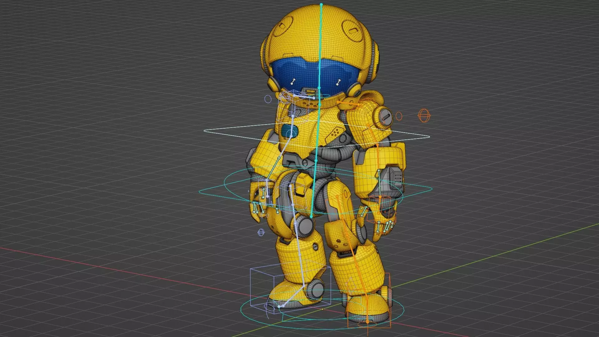 ROBO ZERO-X Rigged for Unreal Engine - Unity - MIXAMO 3D model_36