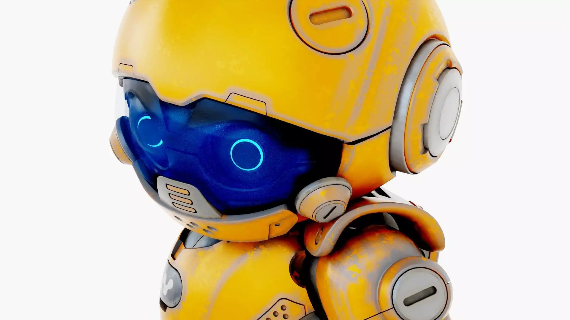 ROBO ZERO-X Rigged for Unreal Engine - Unity - MIXAMO 3D model_29