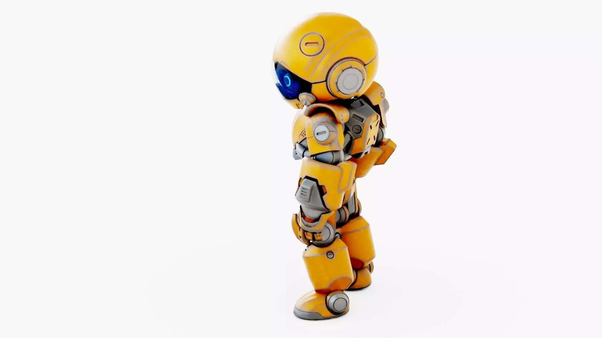 ROBO ZERO-X Rigged for Unreal Engine - Unity - MIXAMO 3D model_19