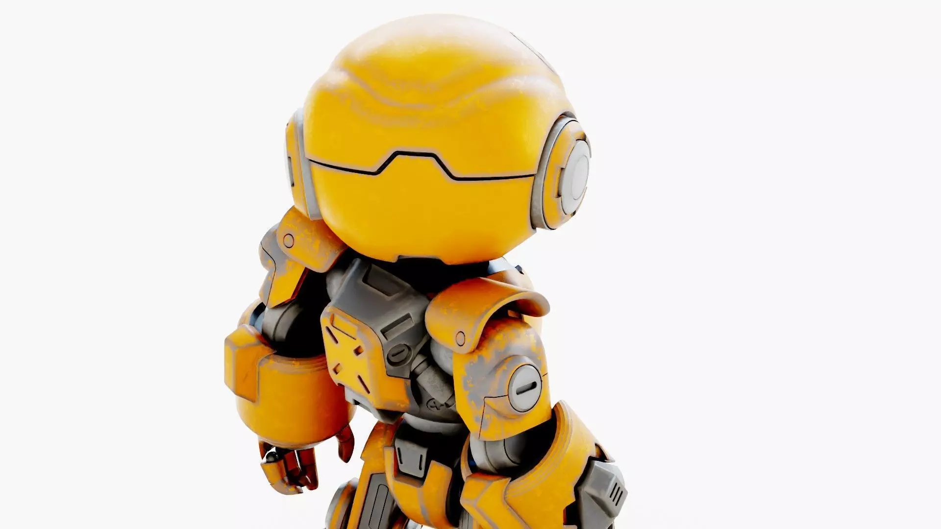 ROBO ZERO-X Rigged for Unreal Engine - Unity - MIXAMO 3D model_25