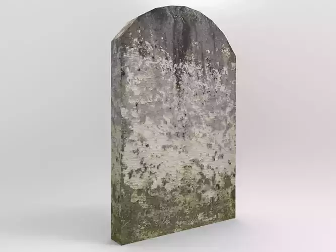 Tombstone 2 old gravestone Free low-poly 3D model