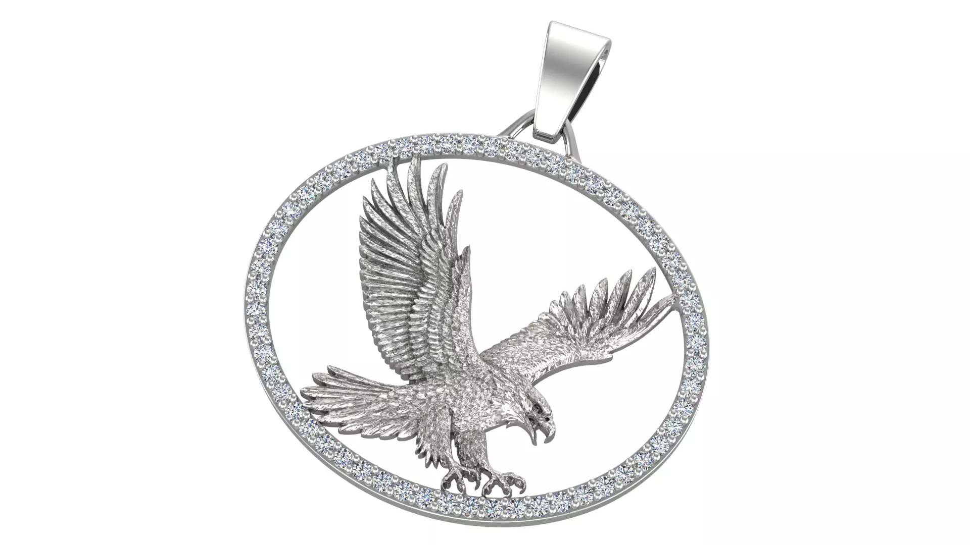 Eagle Pendant 3D print model_2