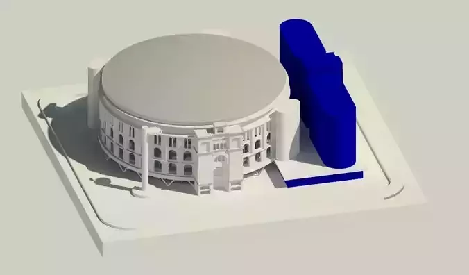 Centro comercial las arenas barcelona 3D model