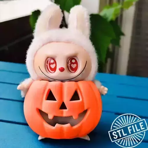 Pumpkin Holder for Labubu 3D print model Pumpkin Holder for Labubu 3D print model