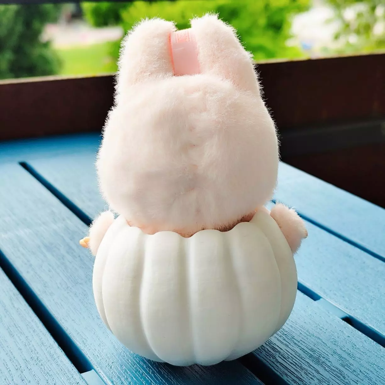 Labubu pumpkin holder 3D print model_2