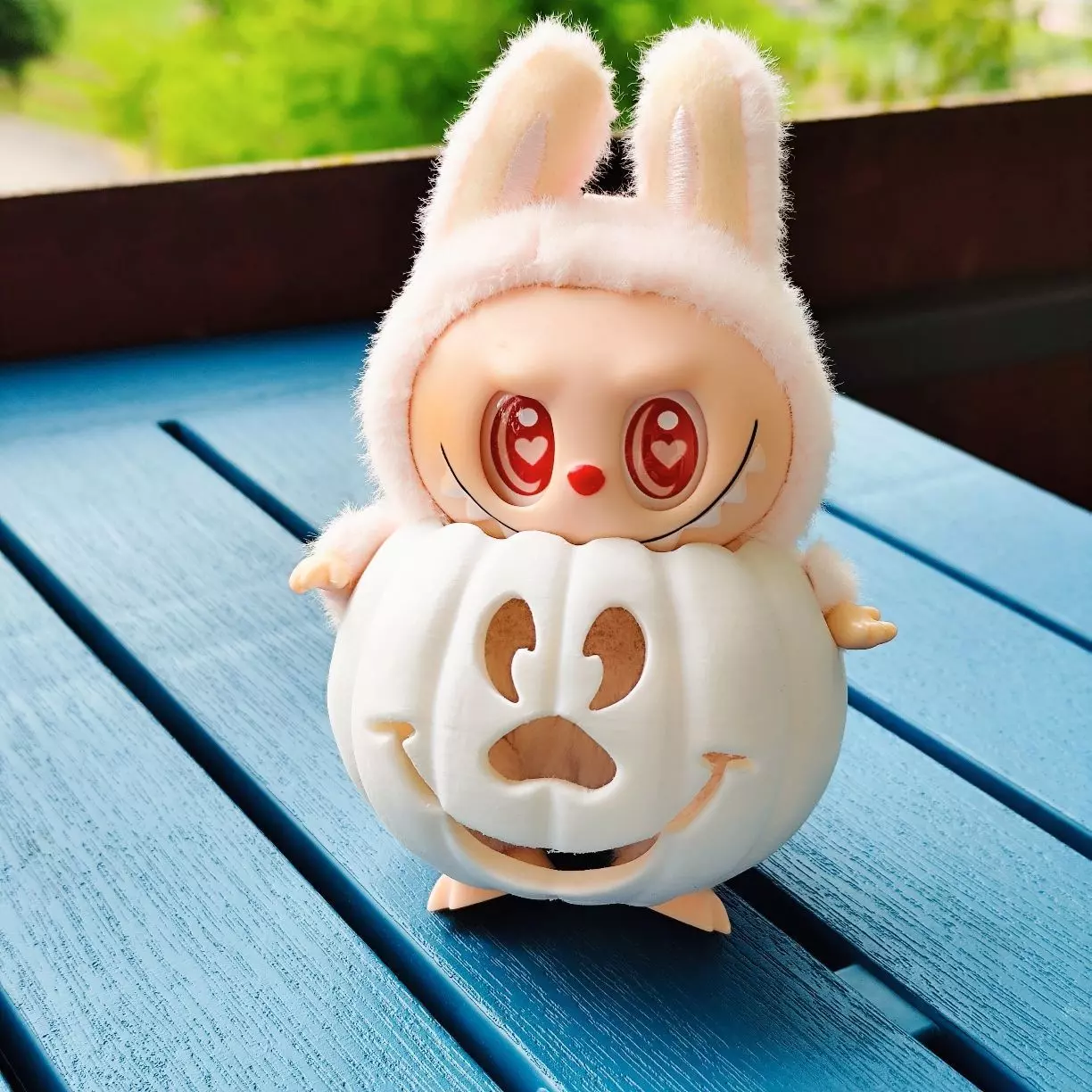 Labubu pumpkin holder 3D print model_3