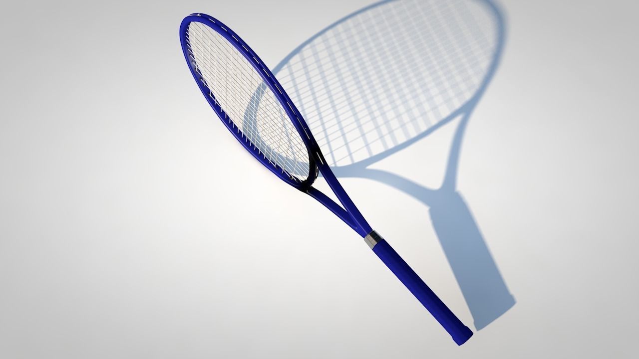 Tennis Racket 3D model_2