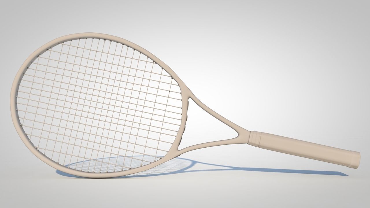 Tennis Racket 3D model_4
