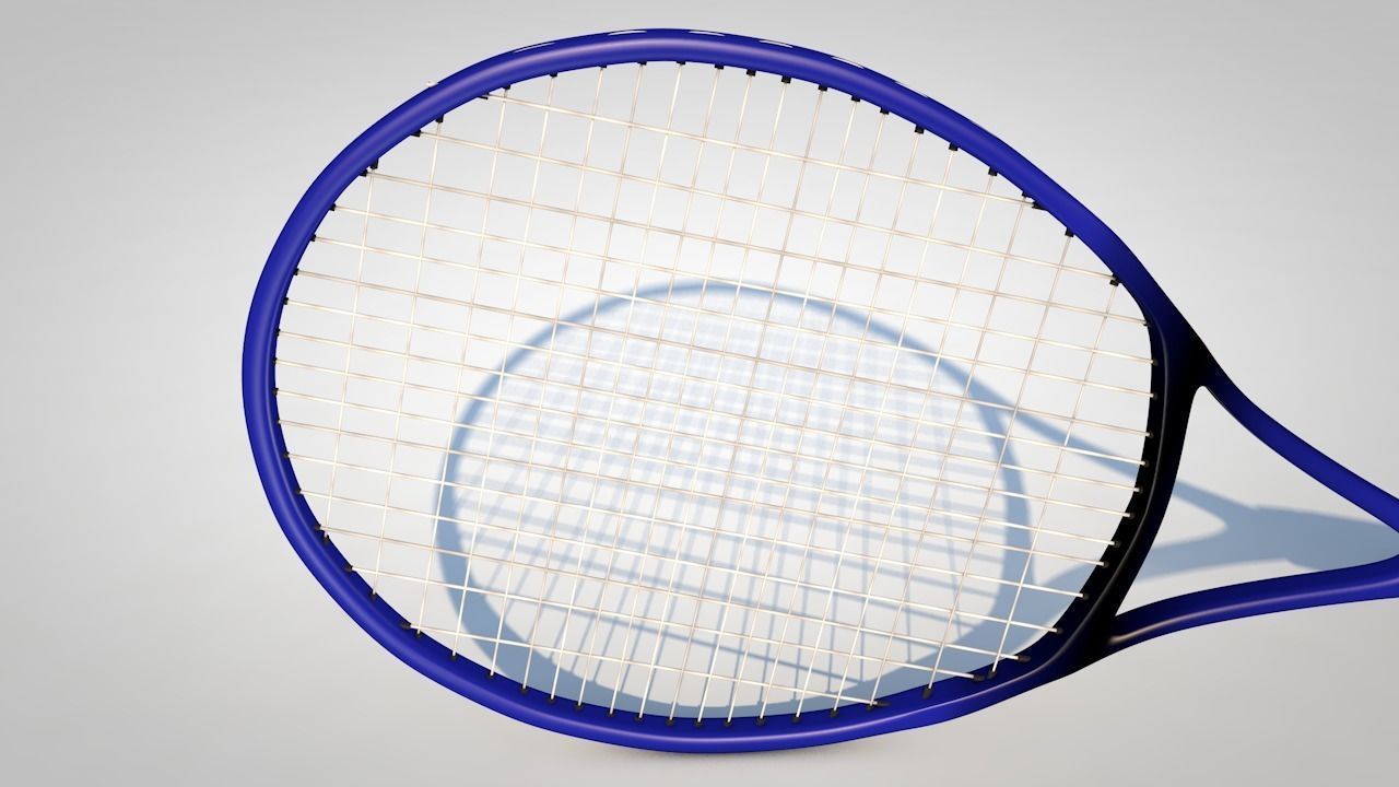 Tennis Racket 3D model_1