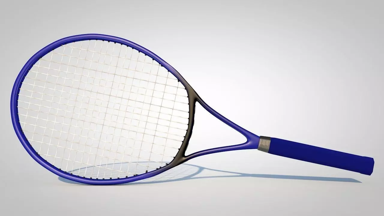 Tennis Racket 3D model_0