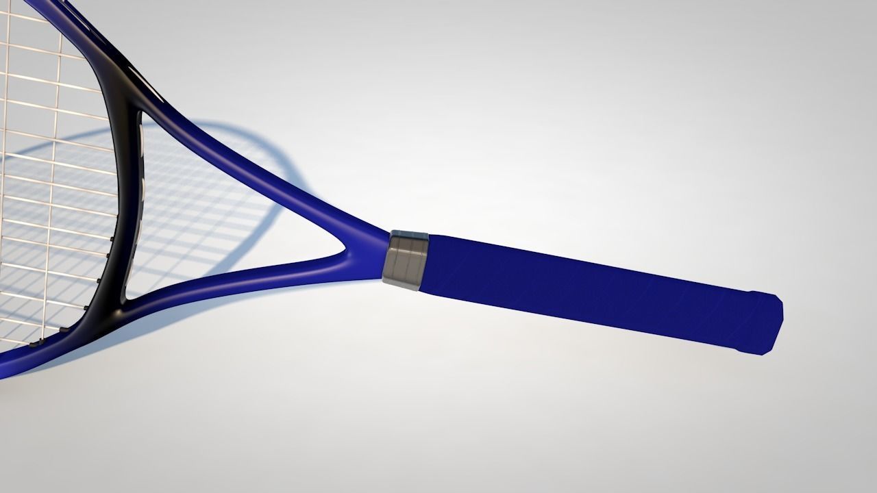 Tennis Racket 3D model_3
