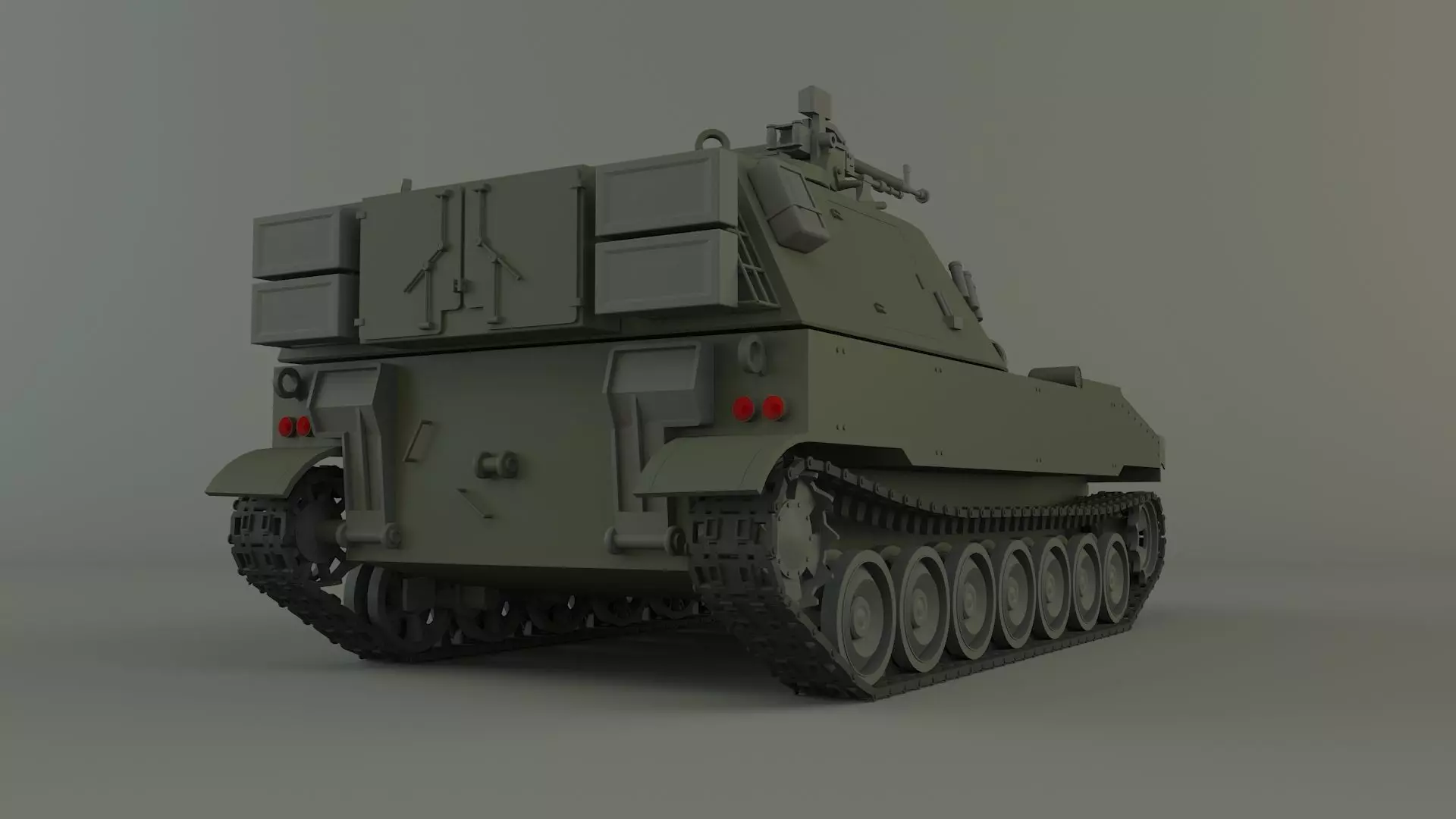 m109 howitzer tank 3D model_3