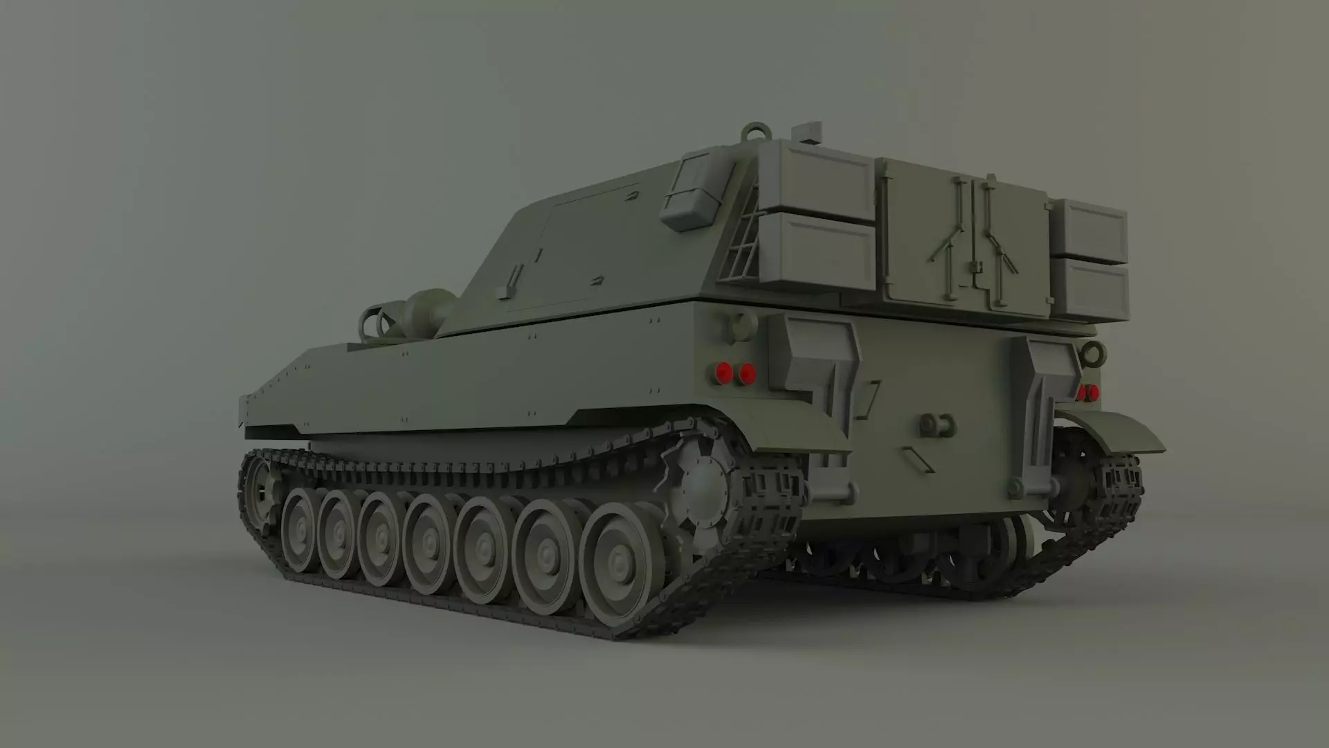 m109 howitzer tank 3D model_2