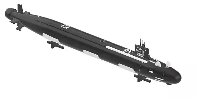 Submarine USS North Dakota SSN 784  High Quality   1-350