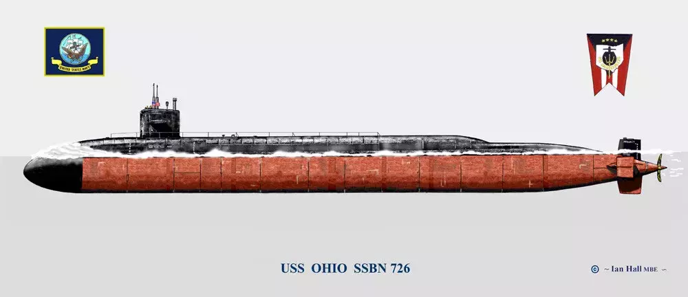 Submarine USS OHIO SSN 726 - 1 - 350 High Quality 3D print model_3