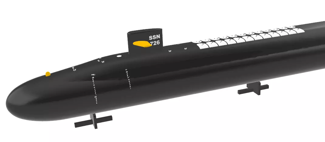 Submarine USS OHIO SSN 726 - 1 - 350 High Quality 3D print model_0