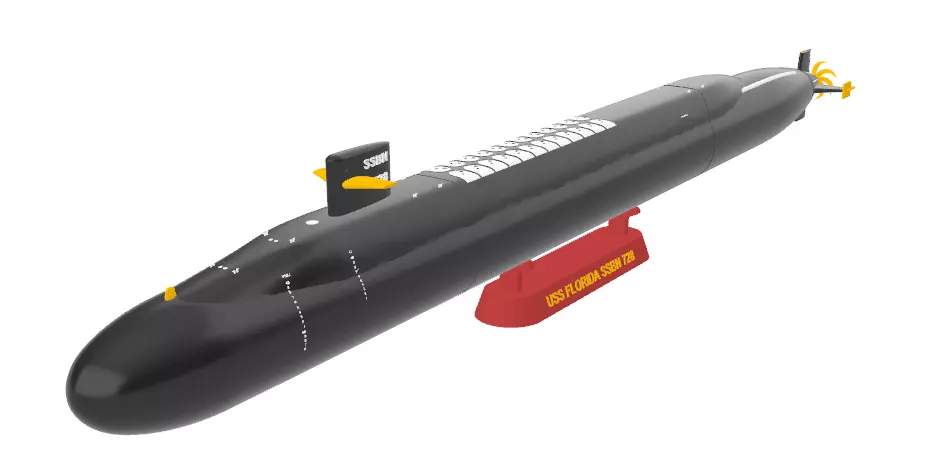 SUBMARINE USS FLORIDA SSBN 728 - 1-350 High Quality 3D print model_1