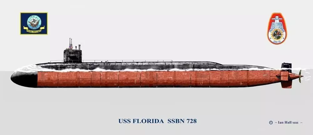 SUBMARINE USS FLORIDA SSBN 728 - 1-350 High Quality 3D print model_3