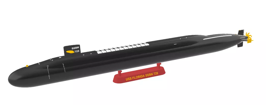 SUBMARINE USS FLORIDA SSBN 728 - 1-350 High Quality 3D print model_0