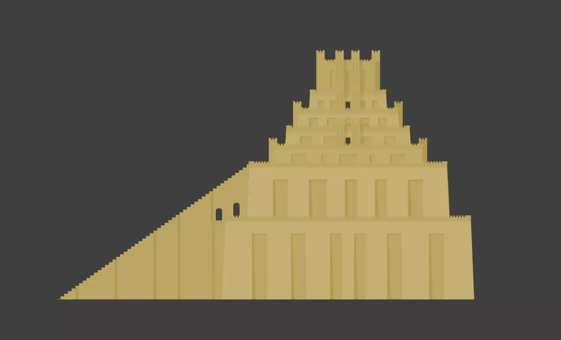 Etemenanki Ziggurat Tower Of Babel Stl 3D print model_4